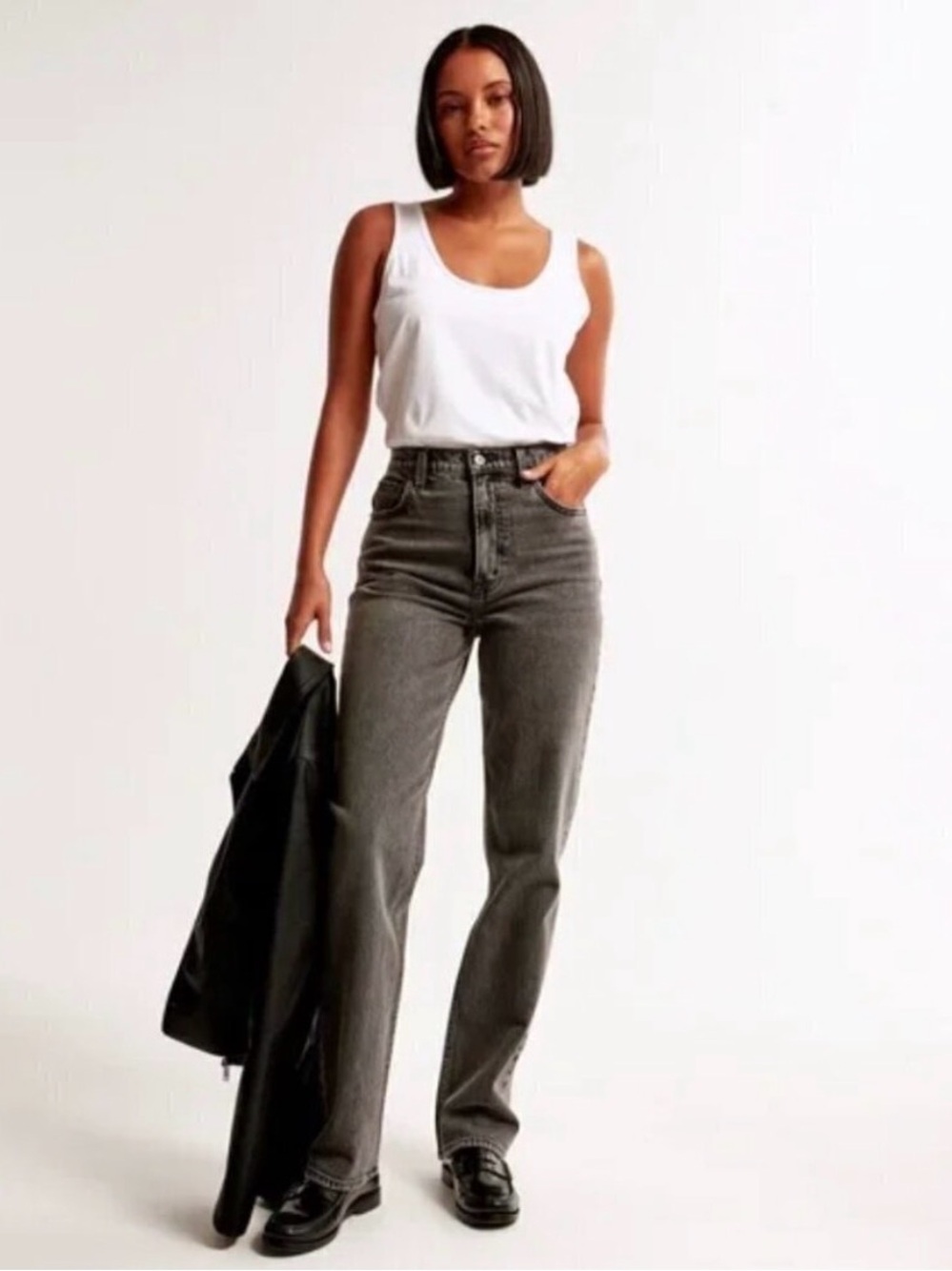 Abercrombie 90s Straight Ultra High Rise Jean